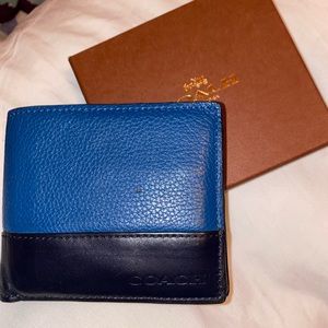 Denim Blue Coach Men’s Wallet